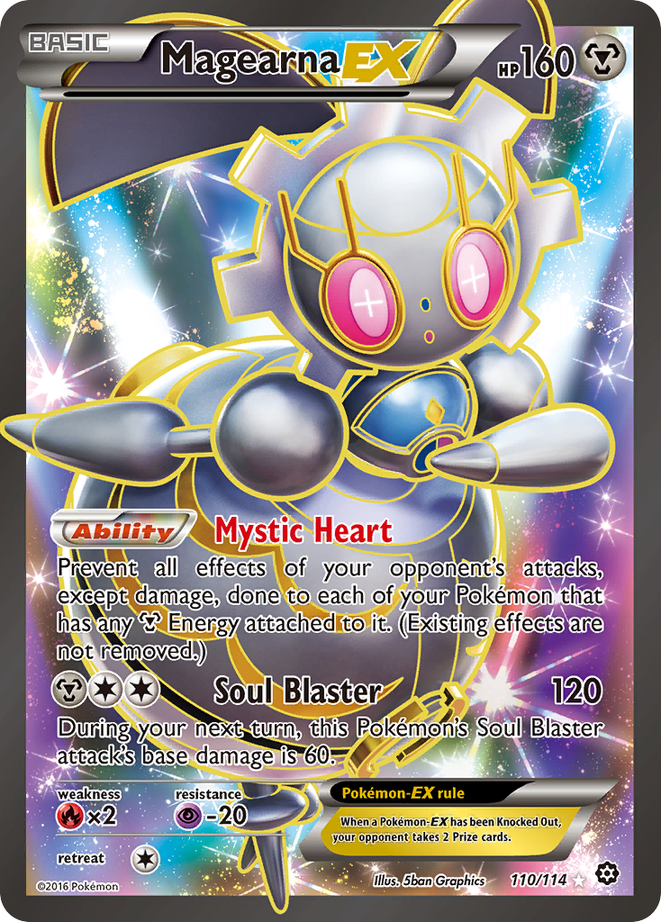 Magearna-EX 110/114 Rare Ultra | Steam Siege | Pokemon Card