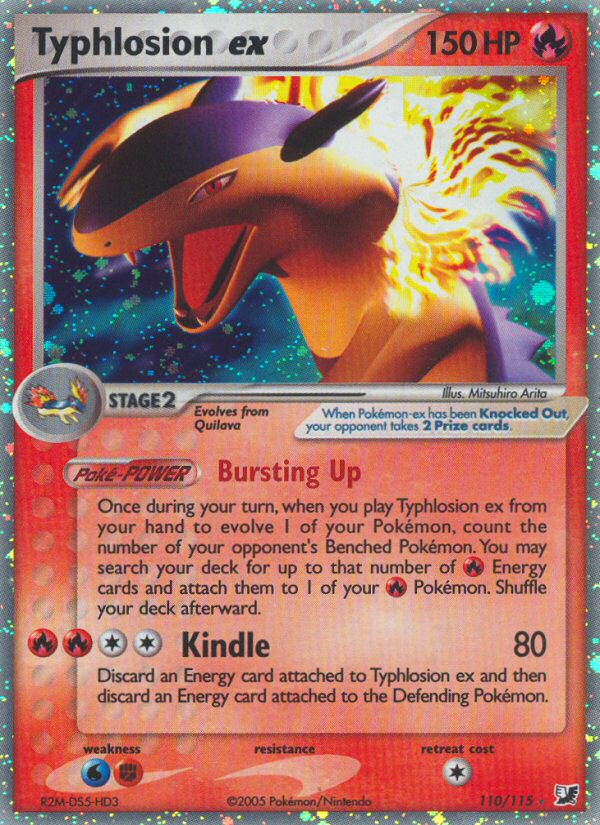 Typhlosion ex 110/115 Rare Holo EX | Unseen Forces | Pokemon Card