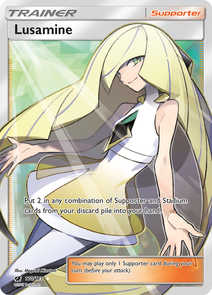 Lusamine 110/111 Rare Ultra | Crimson Invasion | Pokemon Card