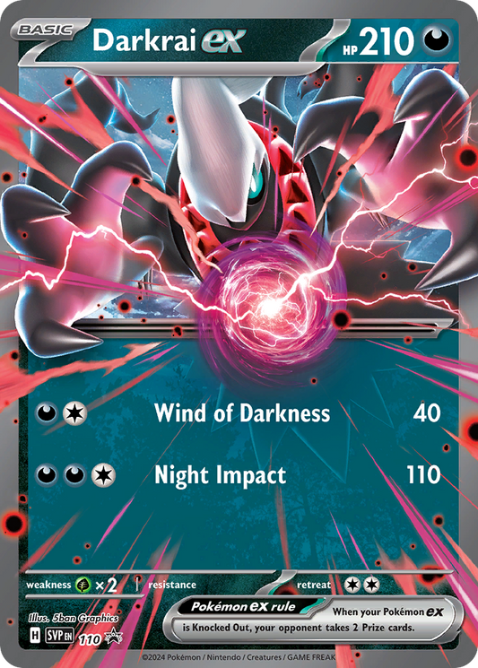 Darkrai ex #110 Promo | Scarlet & Violet Black Star Promos | Pokemon Card
