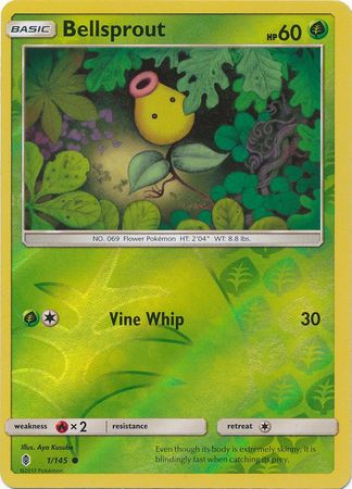 Bellsprout 1/145 Reverse Holo | Guardians Rising | Pokemon Card