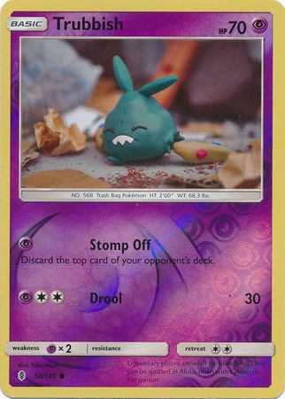 Trubbish 50/145 Reverse Holo | Guardians Rising | Pokemon Card