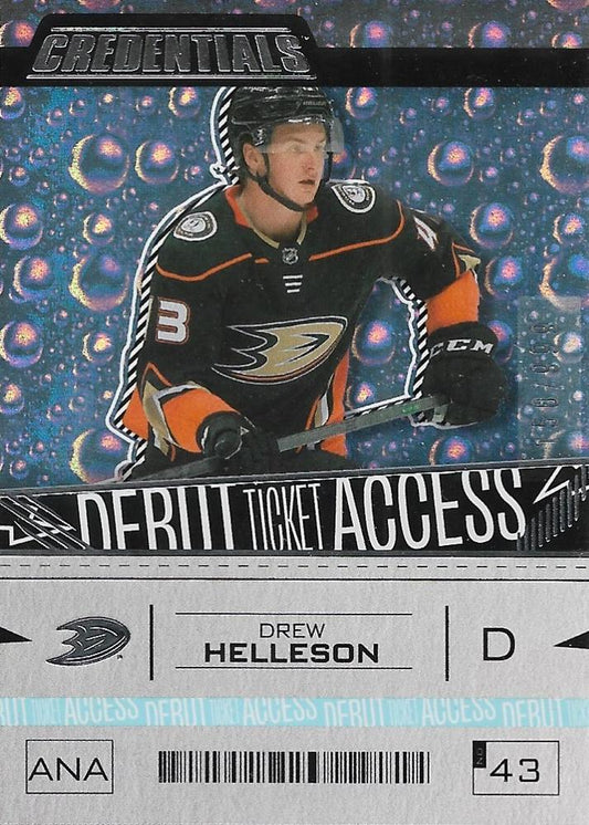 Drew Helleson #111 Anaheim Ducks | 2023-24 Upper Deck Credentials | NHL Trading Card