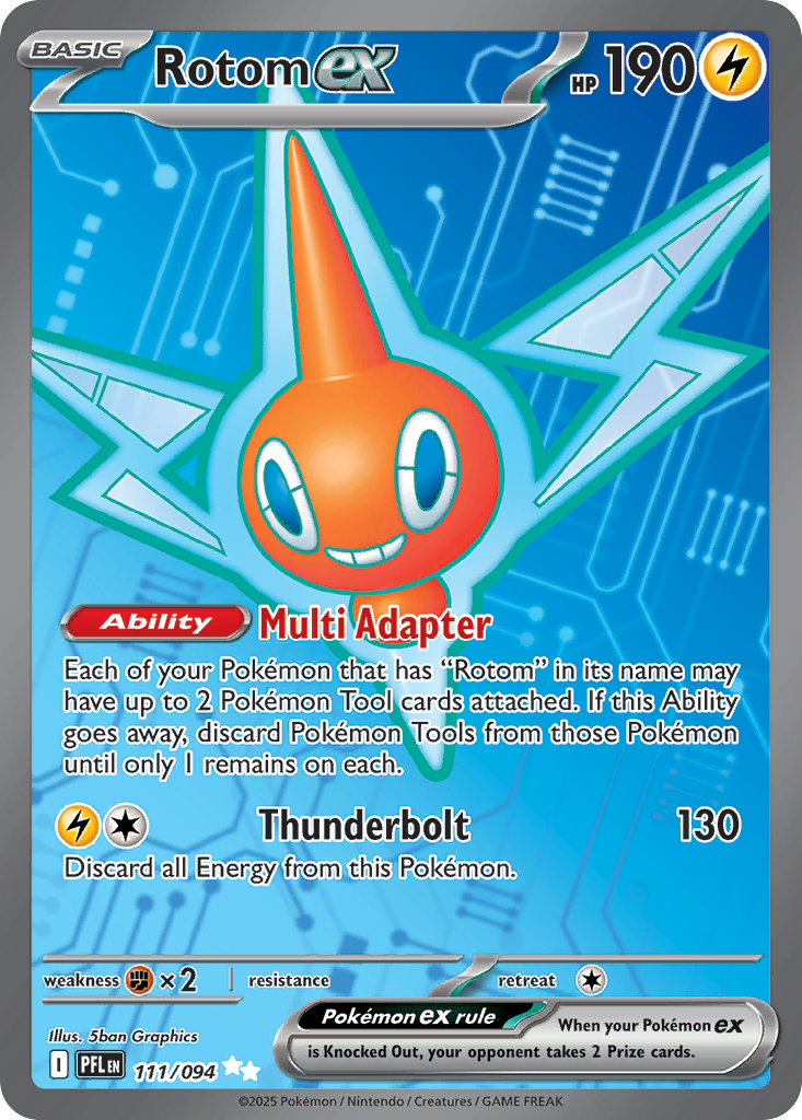 Rotom ex 111/94 Ultra Rare | Phantasmal Flames | Pokemon Card