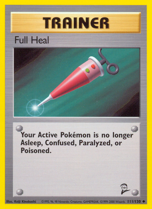 Full Heal 111/130 Uncommon | Base Set 2 | Pokemon Card
