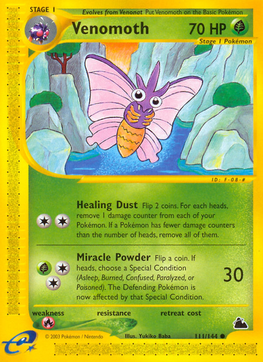 Venomoth 111/144 Common | Skyridge | Pokemon Card