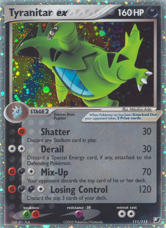 Tyranitar ex 111/115 Rare Holo EX | Unseen Forces | Pokemon Card