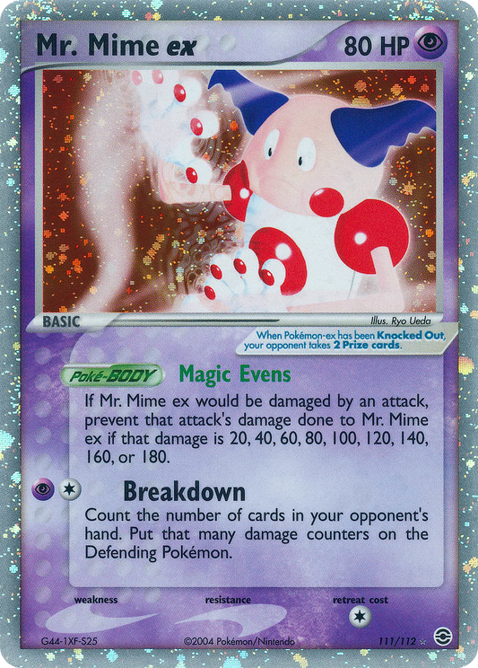Mr. Mime ex 111/112 Rare Holo EX | FireRed & LeafGreen | Pokemon Card