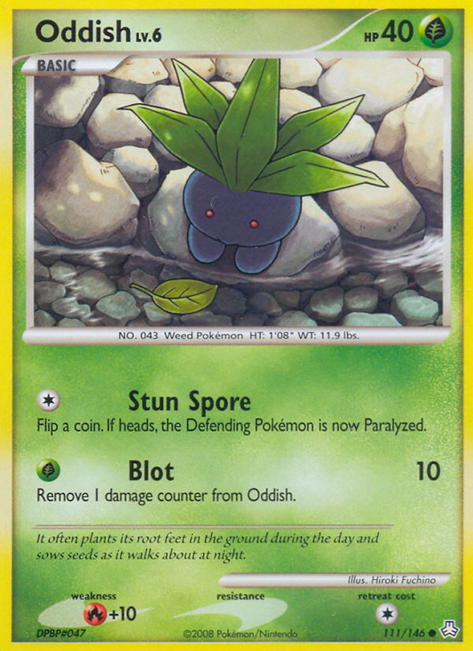 Oddish 111/146 Common | Legends Awakened | Pokemon Card