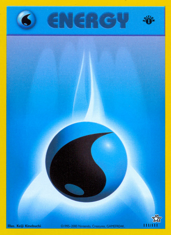 Water Energy 111/111 | Neo Genesis | Pokemon Card