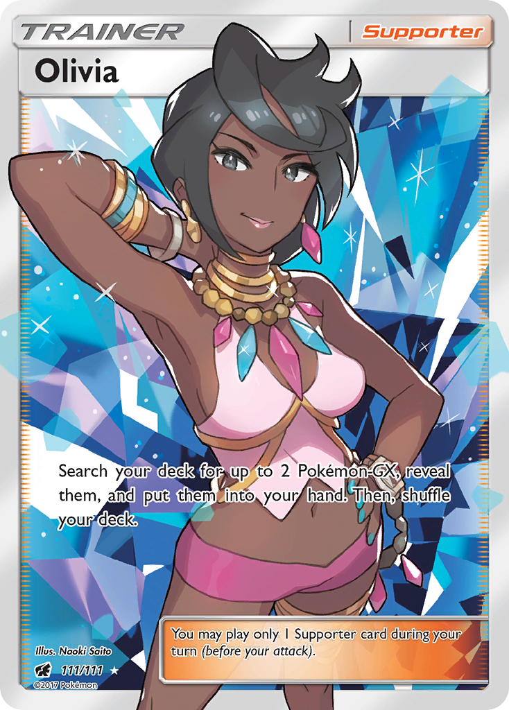 Olivia 111/111 Rare Ultra | Crimson Invasion | Pokemon Card