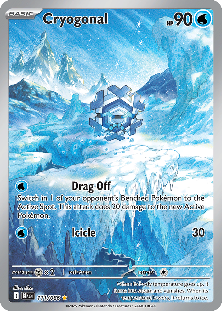 Cryogonal 111/86 Illustration Rare | Black Bolt | Pokemon Card