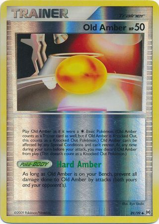 Old Amber 89/99 Reverse Holo | Arceus | Pokemon Card
