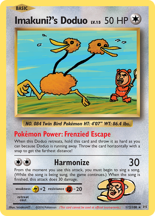 Imakuni?'s Doduo 112/108 Rare Secret | Evolutions | Pokemon Card