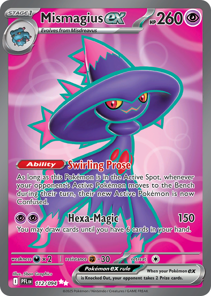 Mismagius ex 112/94 Ultra Rare | Phantasmal Flames | Pokemon Card