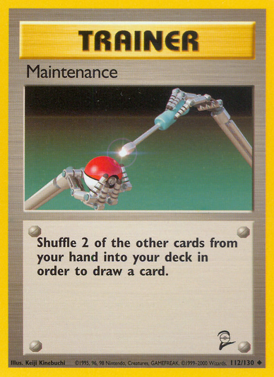 Maintenance 112/130 Uncommon | Base Set 2 | Pokemon Card