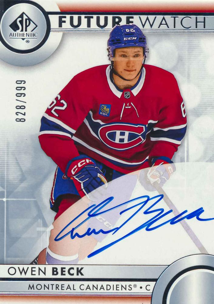 Owen Beck #113 Montreal Canadiens | 2023-24 SP Authentic | NHL Trading Card