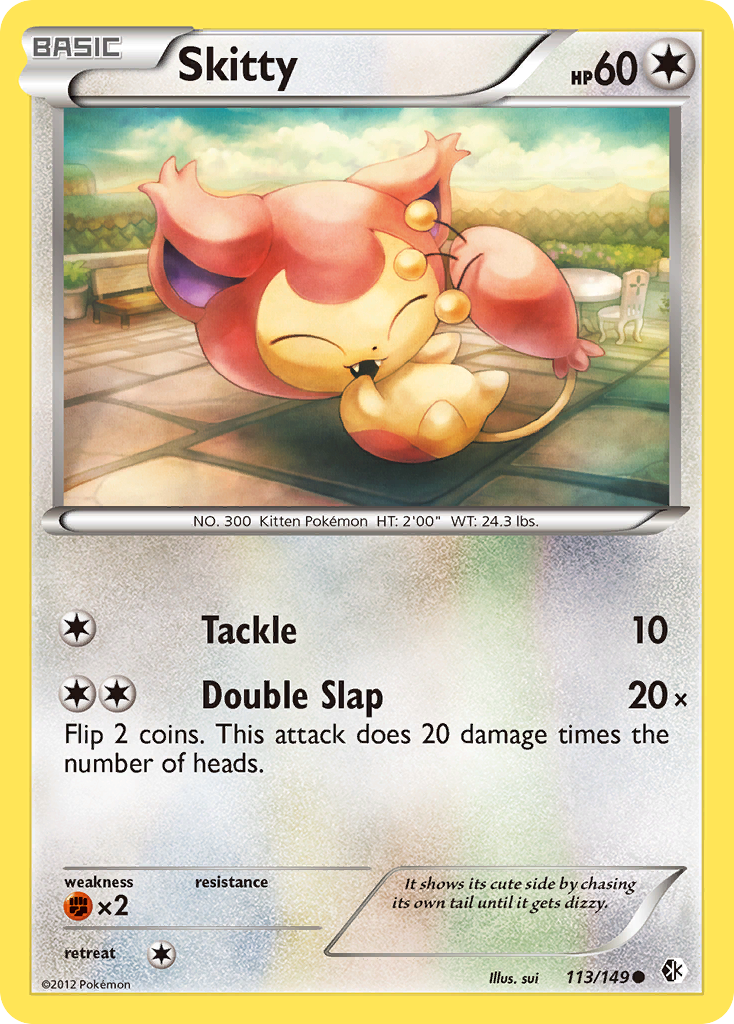 Skitty 113/149 Common | Boundaries Crossed | Pokemon Card