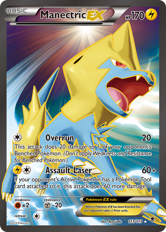 Manectric-EX 113/119 Rare Ultra | Phantom Forces | Pokemon Card