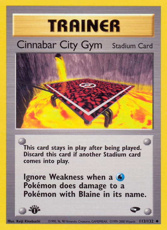 Cinnabar City Gym 113/132 Uncommon | Gym Challenge | Pokemon Card