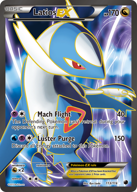 Latios-EX 113/116 Rare Ultra | Plasma Freeze | Pokemon Card