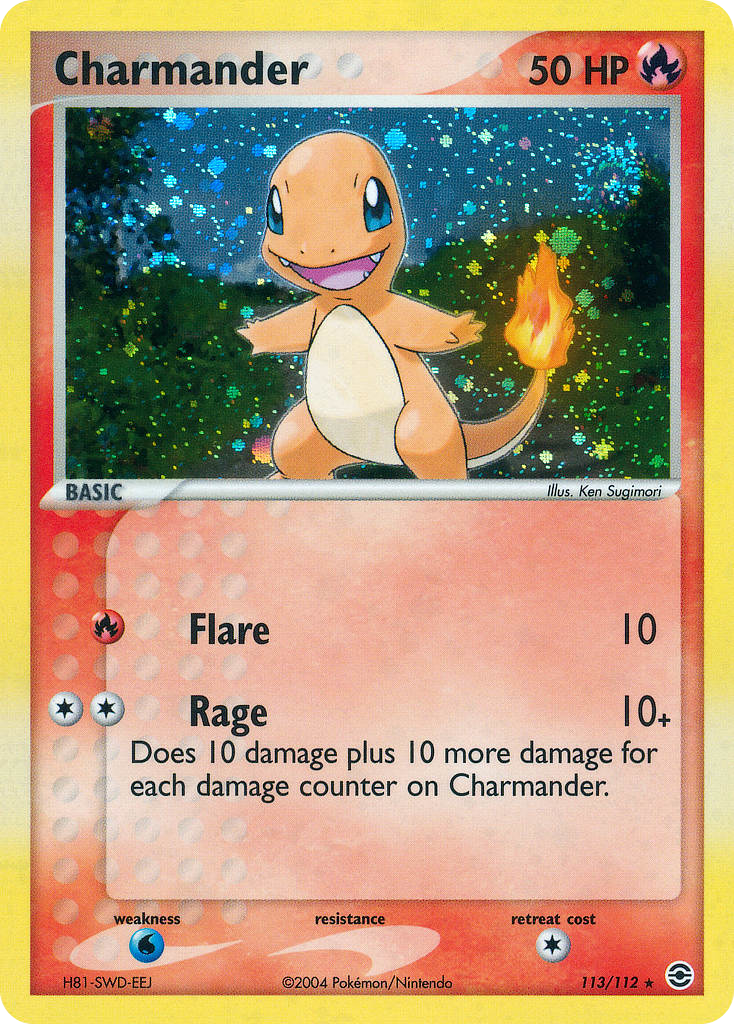 Charmander 113/112 Rare Secret | FireRed & LeafGreen | Pokemon Card