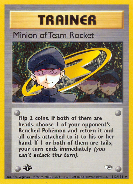 Minion of Team Rocket 113/132 Uncommon | Gym Heroes | Pokemon Card