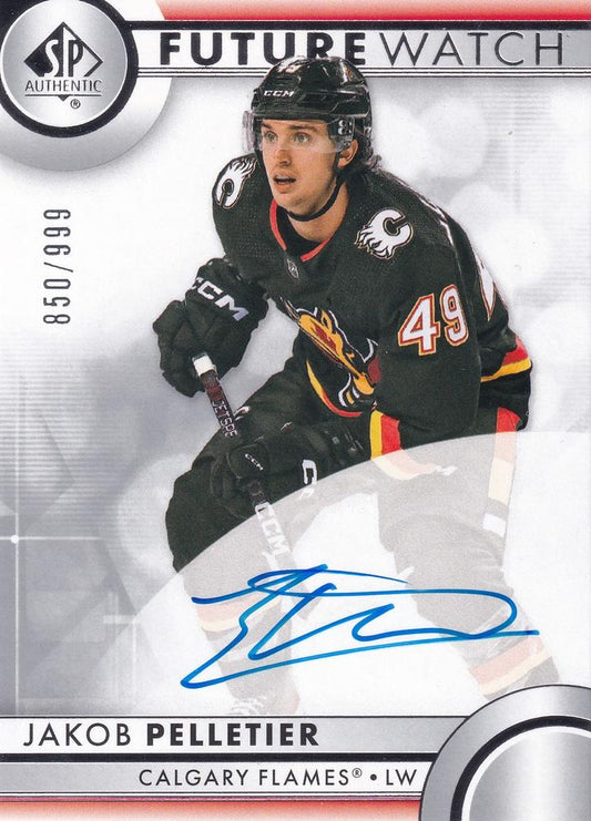 Jakob Pelletier #114 Calgary Flames | 2023-24 SP Authentic | NHL Trading Card