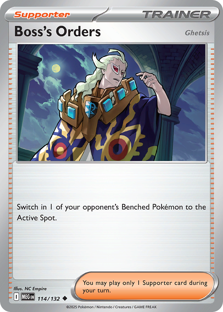 Boss's Orders 114/132 Uncommon | Mega Evolution | Pokemon Card