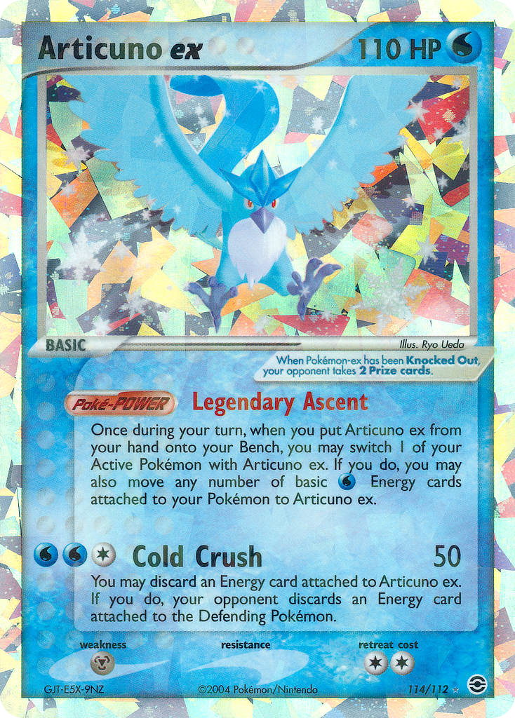 Articuno ex 114/112 Rare Secret | FireRed & LeafGreen | Pokemon Card