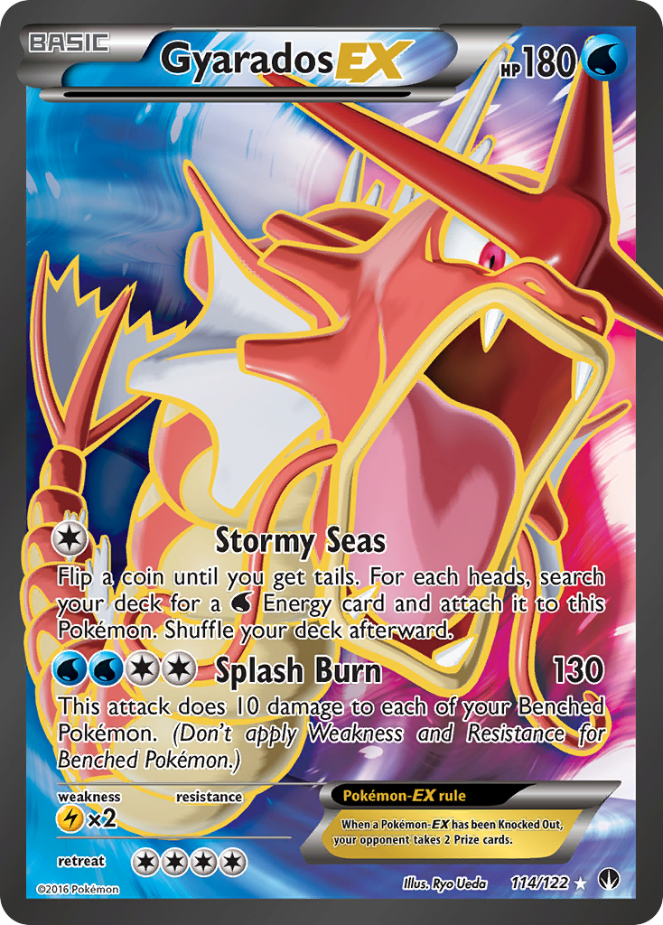 Gyarados-EX 114/122 Rare Ultra | BREAKpoint | Pokemon Card