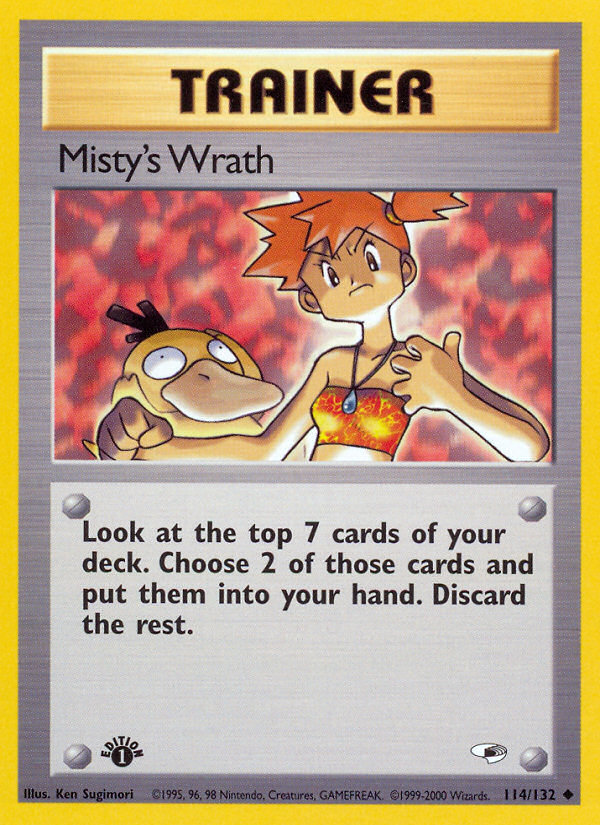 Misty's Wrath 114/132 Uncommon | Gym Heroes | Pokemon Card