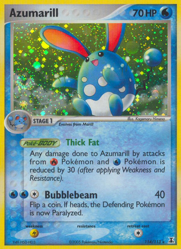 Azumarill 114/113 Rare Secret | Delta Species | Pokemon Card