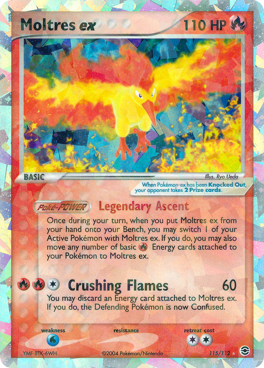 Moltres ex 115/112 Rare Secret | FireRed & LeafGreen | Pokemon Card