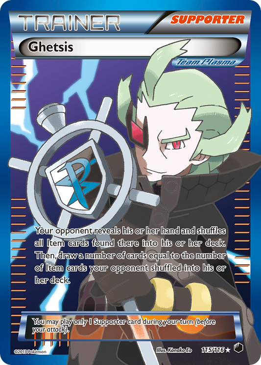 Ghetsis 115/116 Rare Ultra | Plasma Freeze | Pokemon Card