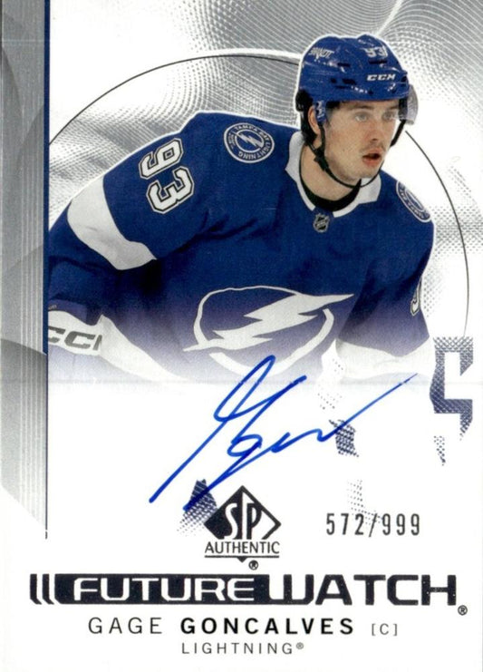 Gage Goncalves #116 Tampa Bay Lightning | 2024-25 SP Authentic | NHL Trading Card