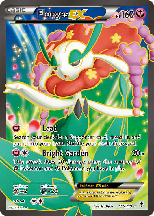 Florges-EX 116/119 Rare Ultra | Phantom Forces | Pokemon Card