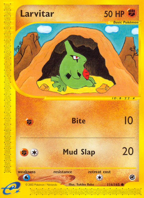 Larvitar 116/165 Common | Expedition Base Set | Pokemon Card