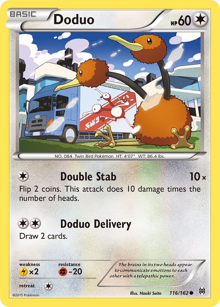Doduo 116/162 Common | BREAKthrough | Pokemon Card