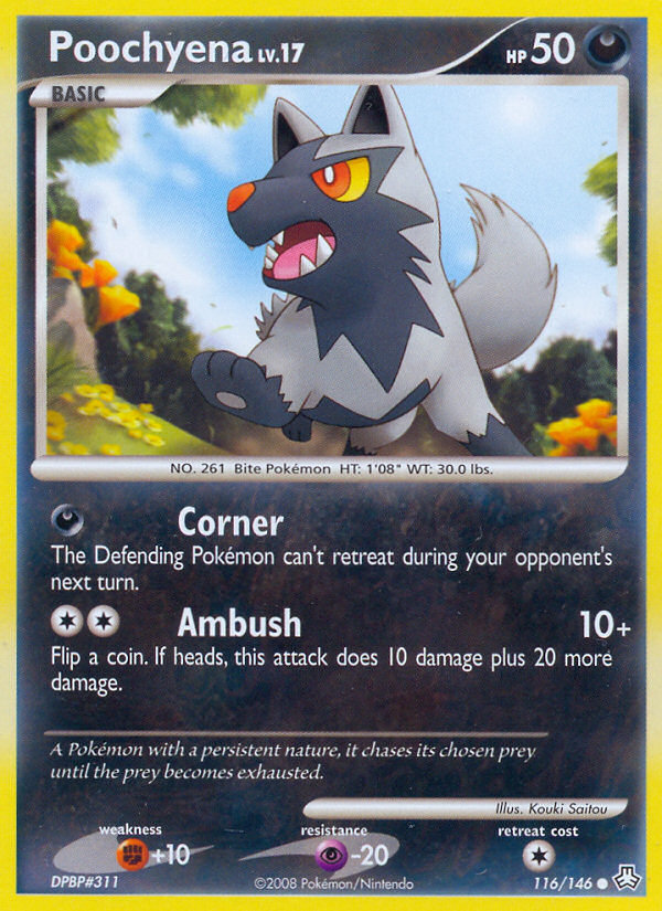 Poochyena 116/146 Common | Legends Awakened | Pokemon Card