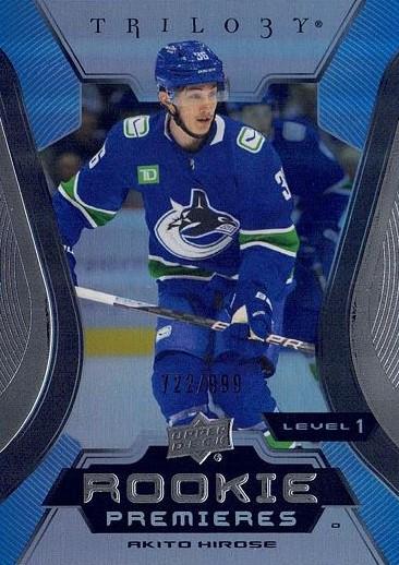 Akito Hirose #117 Vancouver Canucks | 2023-24 Upper Deck Trilogy | NHL Trading Card