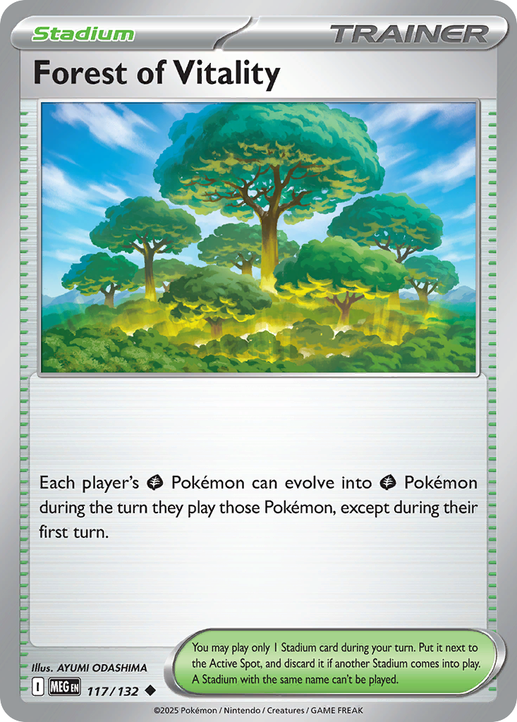 Forest of Vitality 117/132 Uncommon | Mega Evolution | Pokemon Card