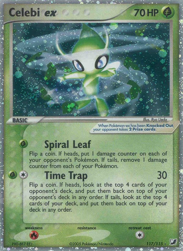 Celebi ex 117/115 Rare Secret | Unseen Forces | Pokemon Card