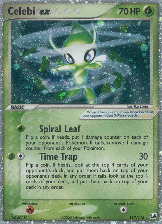Celebi ex 117/115 Rare Secret | Unseen Forces | Pokemon Card