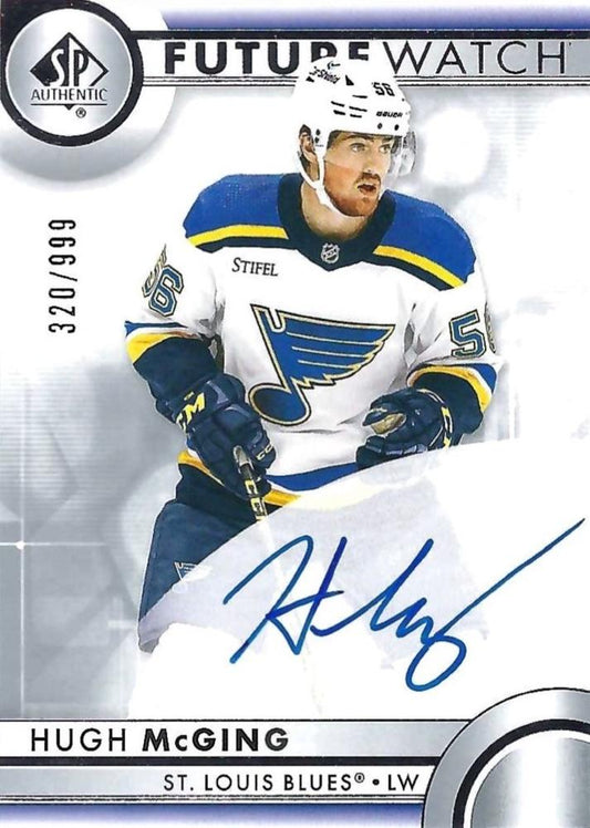 Hugh McGing #118 St. Louis Blues | 2023-24 SP Authentic | NHL Trading Card