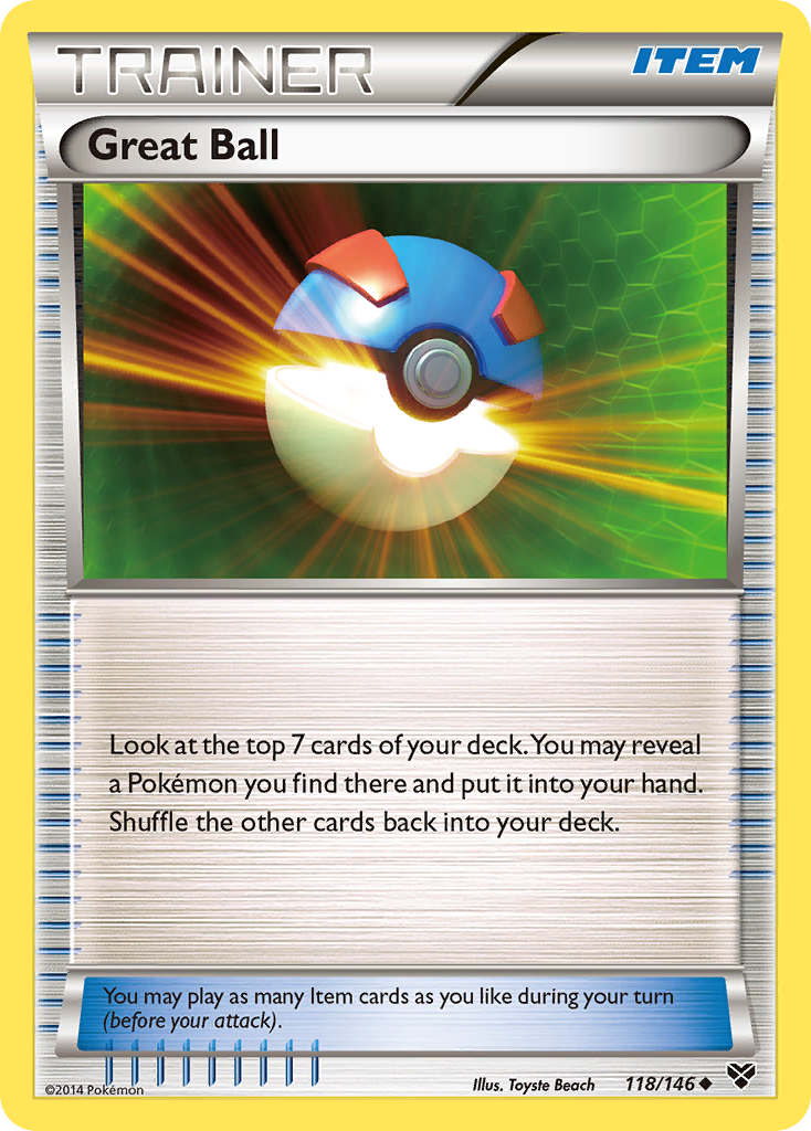 Great Ball 118/146 Uncommon | XY | Pokemon Card