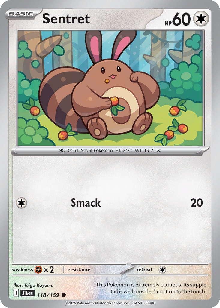 Sentret 118/159 Common | Journey Together | Pokemon Card