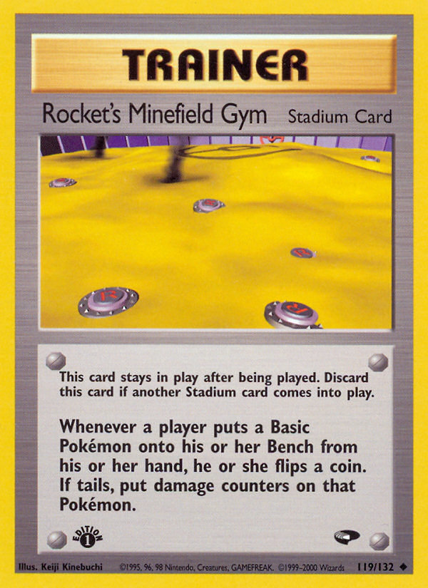 Rocket's Minefield Gym 119/132 Uncommon | Gym Challenge | Pokemon Card
