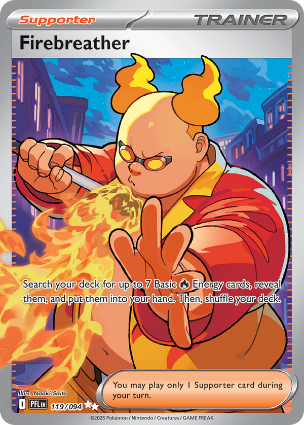 Firebreather 119/94 Ultra Rare | Phantasmal Flames | Pokemon Card