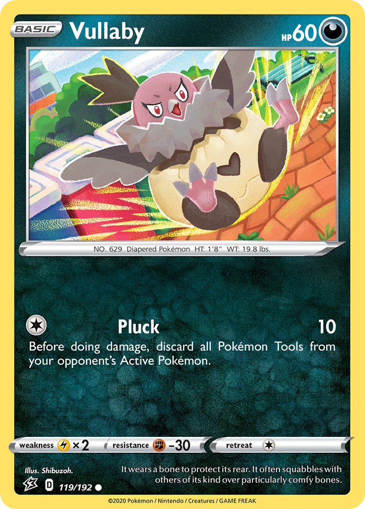 Vullaby 119/192 Common | Rebel Clash | Pokemon Card